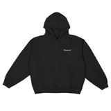 Black Cut Spin Hoodie