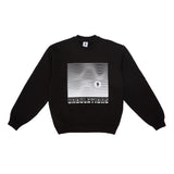 Black Undulations Crewneck